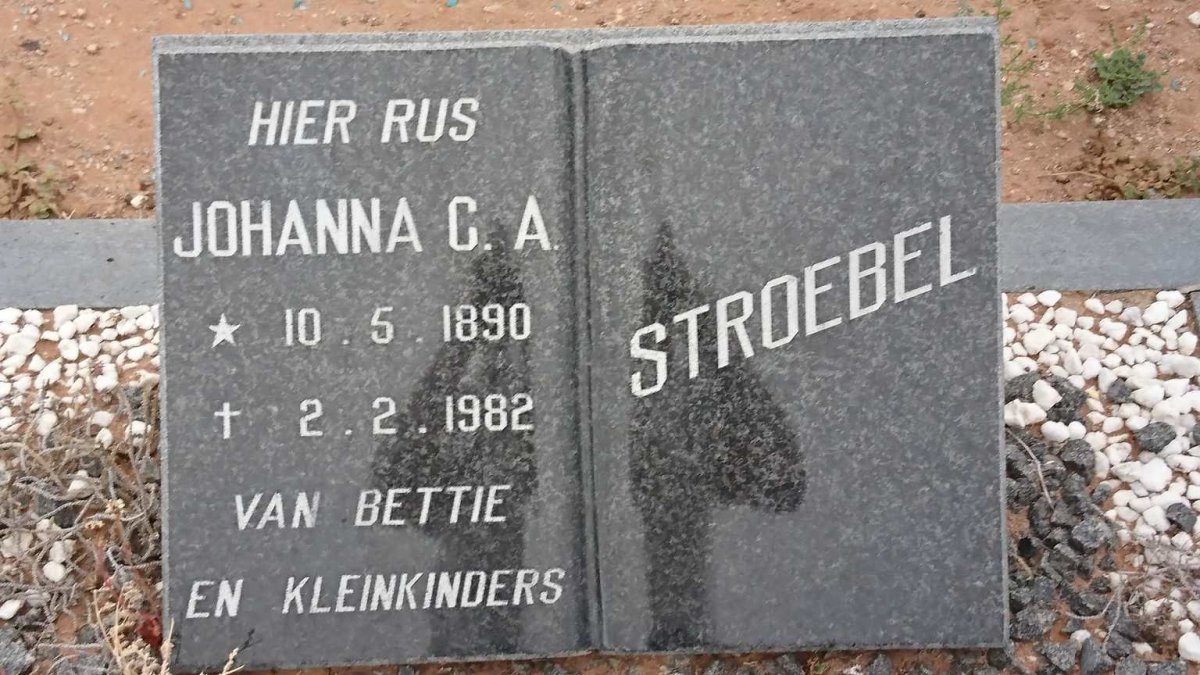 STROEBEL Johanna C.A. 1890-1982