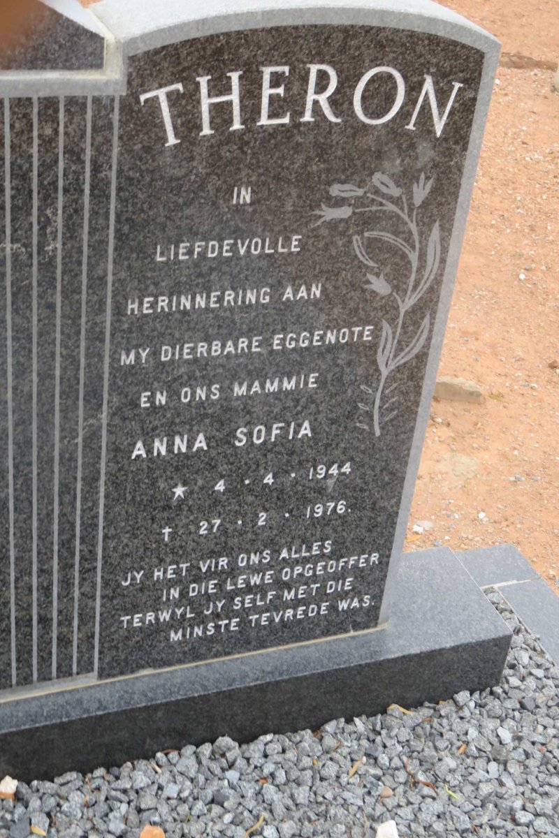 THERON Anna Sofia 1944-1976
