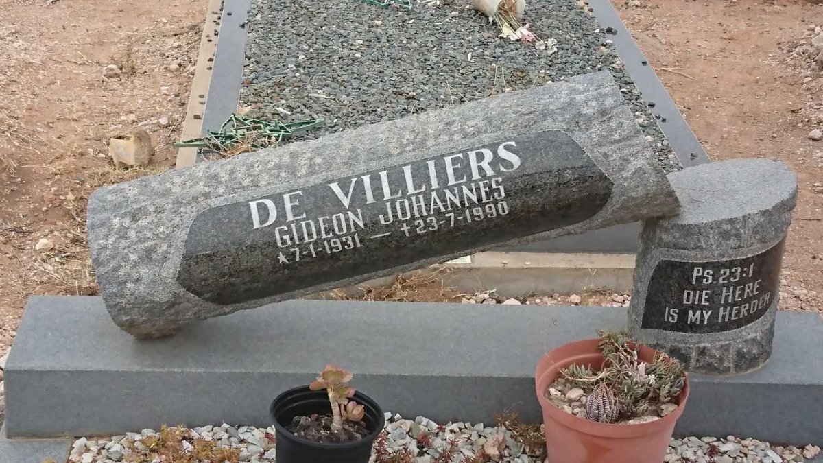 VILLIERS Gideon Johannes, de 1931-1990