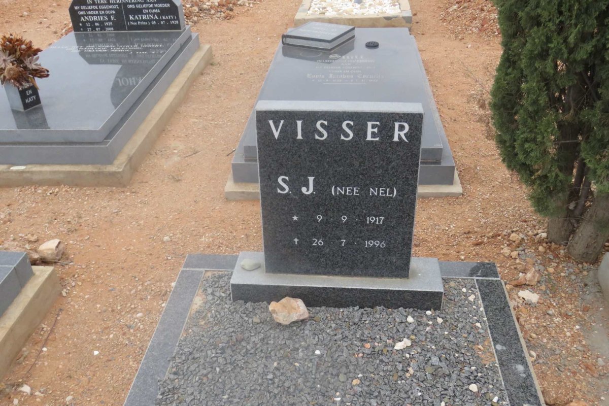 VISSER S.J. nee NEL 1917-1996