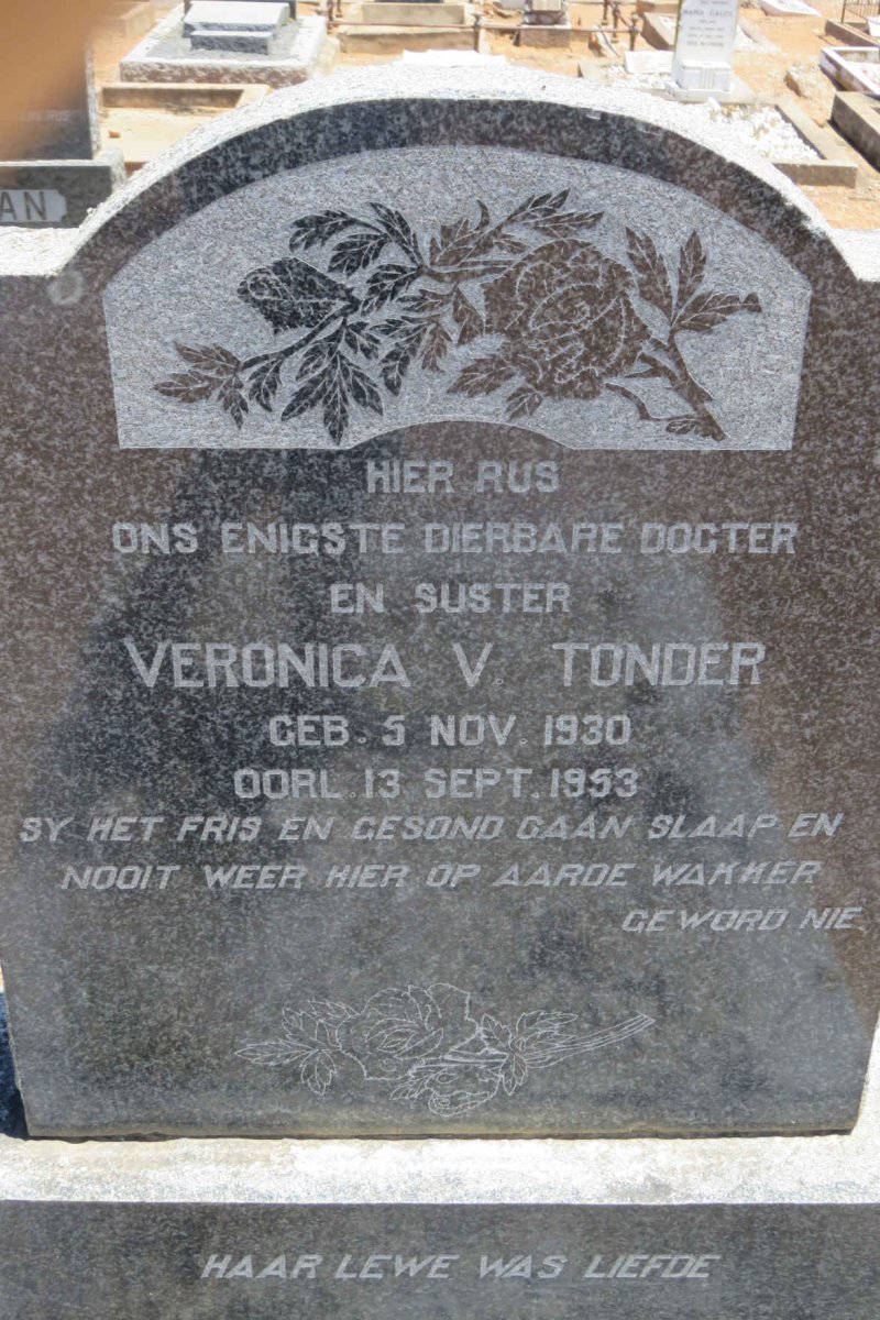 TONDER Veronica, v. 1930-1953