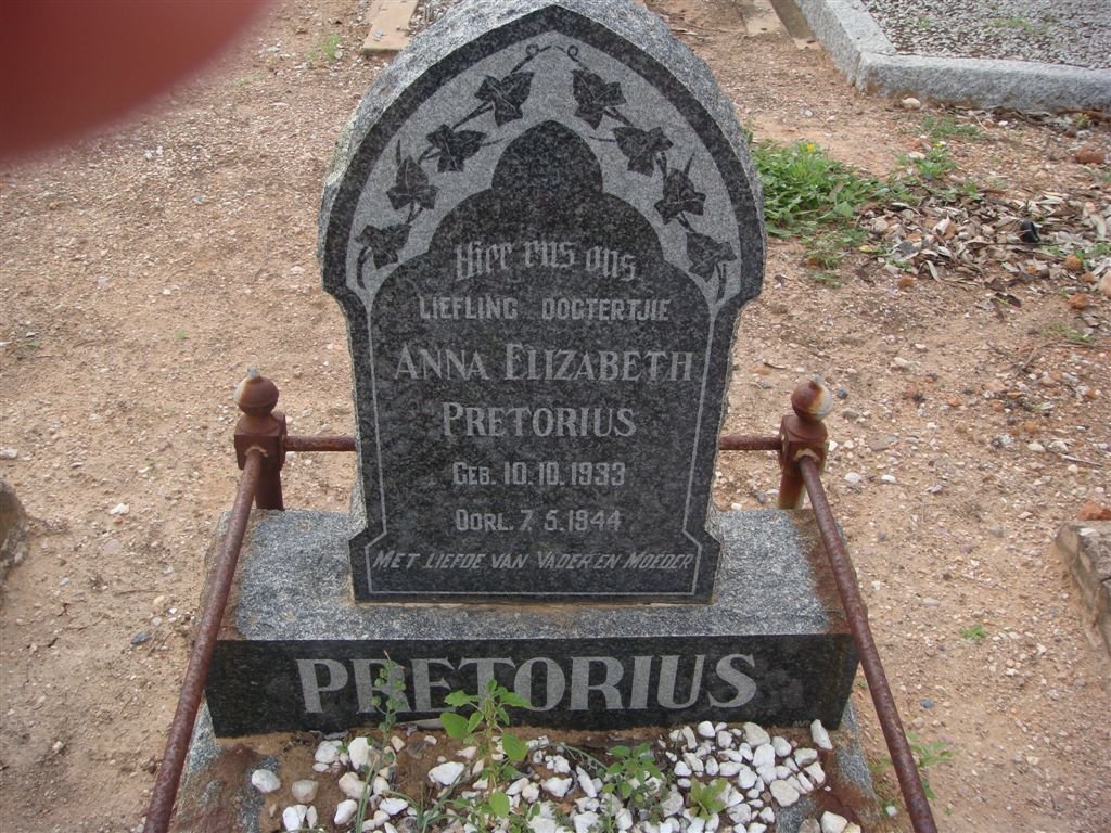 PRETORIUS Anna Elizabeth 1933-1944