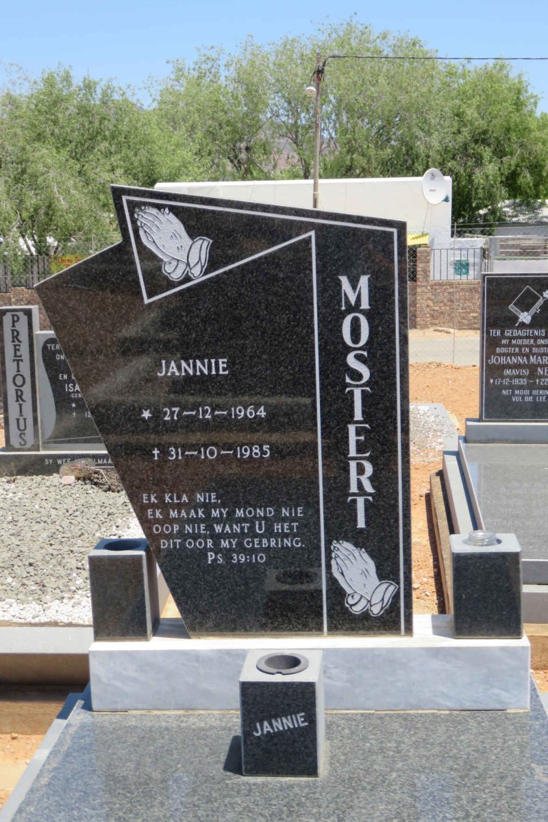 MOSTERT Jannie 1964-1985