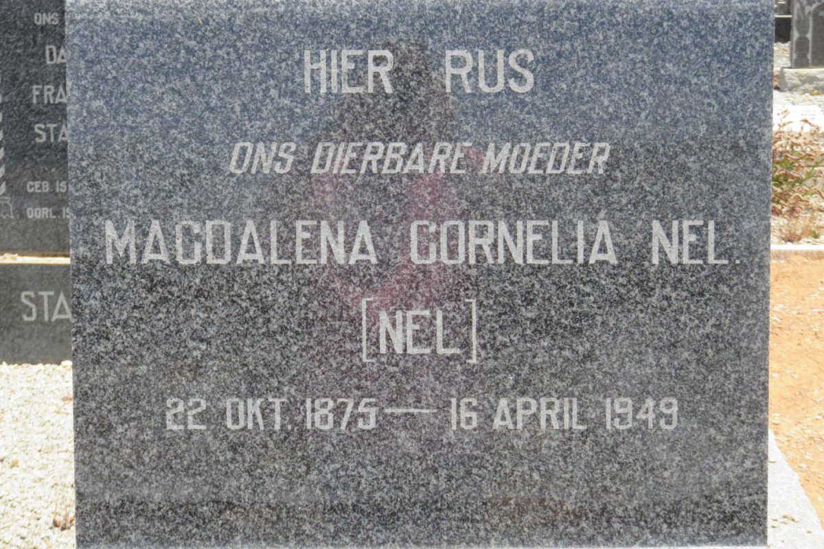 NEL Magdalena Cornelia nee NEL 1875-1949