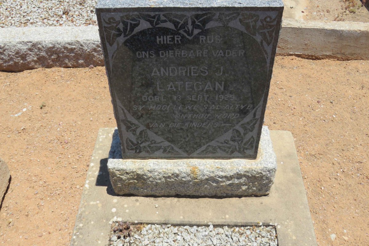 LATEGAN Andries J. -1929