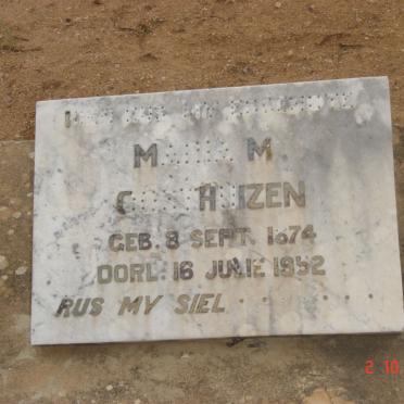 OOSTHUIZEN Maria M. 1874-1952