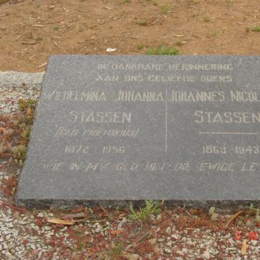 STASSEN Johannes Nicolaas -1943 &amp; Wilhelmina Johanna PRETORIUS -1956