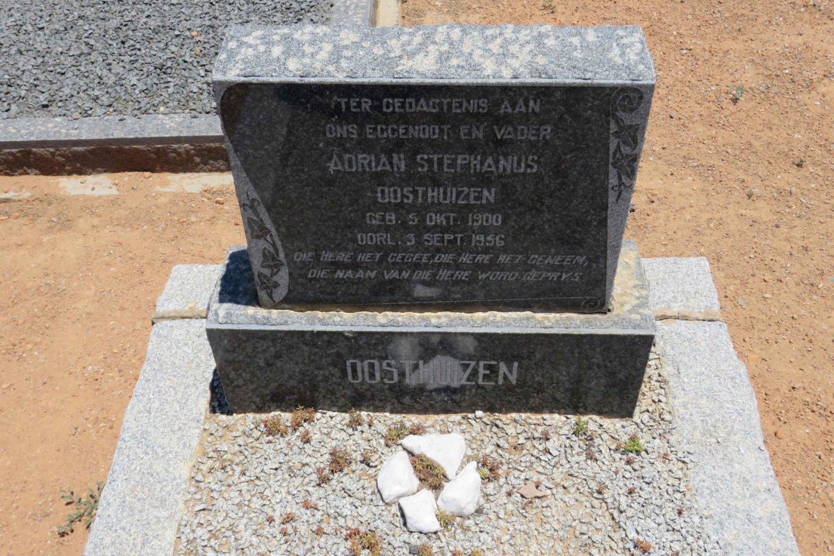 OOSTHUIZEN Adrian Stephanus 1900-1956