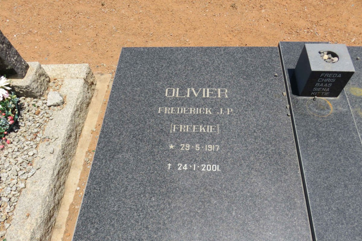 OLIVIER Frederick J.P. 1917-2001