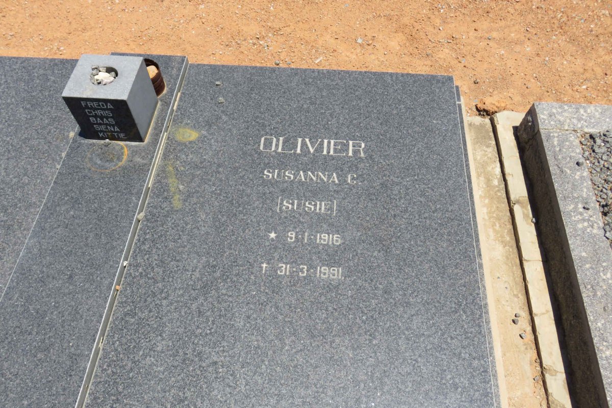 OLIVIER Susanna C. 1916-1991