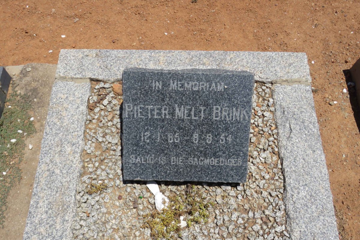 BRINK Pieter Melt 1885-1954