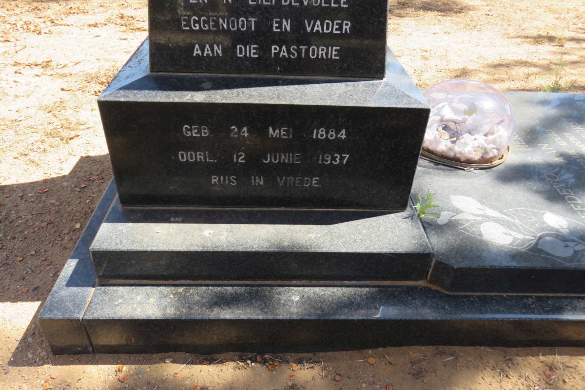 BADENHORST F.H. 1884-1937 &amp; M.W. LOUW 1891-1987