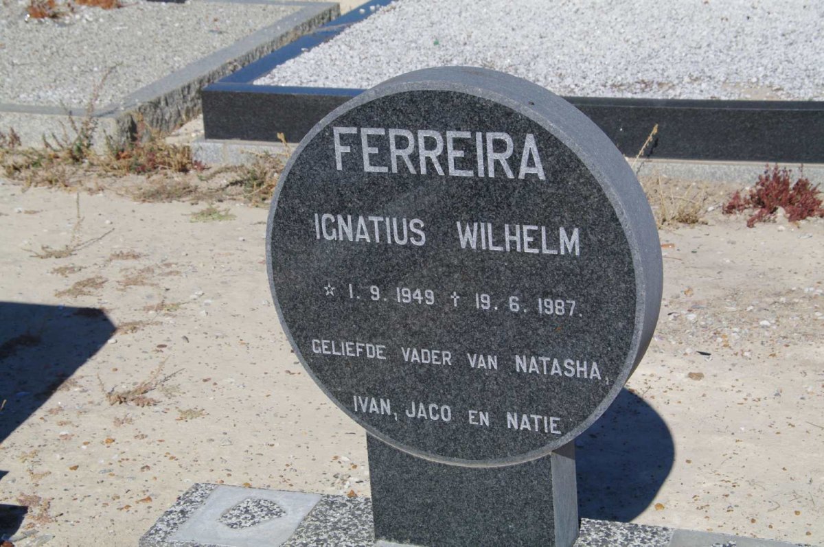 FERREIRA Ignatius Wilhelm 1949-1987