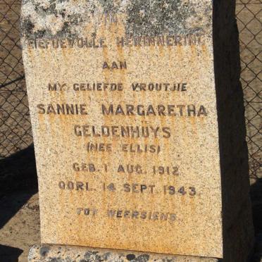 GELDENHUYS Sannie Margaretha nee ELLIS 1912-1943