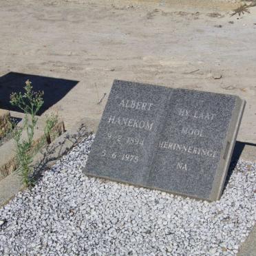 HANEKOM Albert 1894-1975