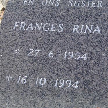 HOFMEESTER Clara Magdalena 1922-2006 :: ? Frances Rina 1954-1994