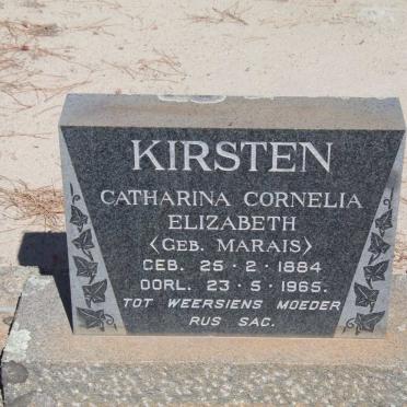 KIRSTEN Catharina Cornelia Elizabeth nee MARAIS 1884-1965