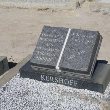 KERSHOFF Hennie 1941-1973
