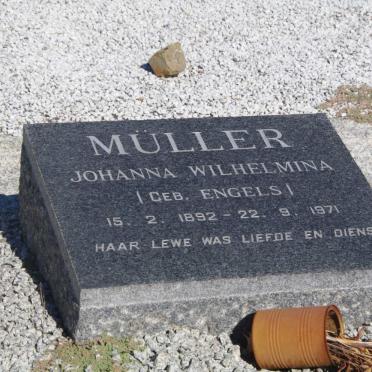 MÜLLER Johanna Wilhelmina nee ENGELS 1892-1971