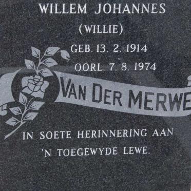 MERWE Willem Johannes, van der 1914-1974