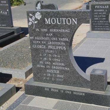 MOUTON George Philippus 1914-1994 &amp; Hester 1920-2007