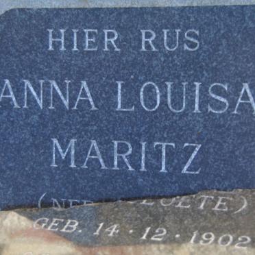 MARITZ Anna Louisa nee CLOETE 1902-1951