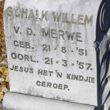 MERWE Schalk Willem, v.d. 1951-1957