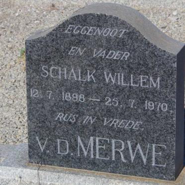 MERWE Schalk Willem, v.d. 1898-1970