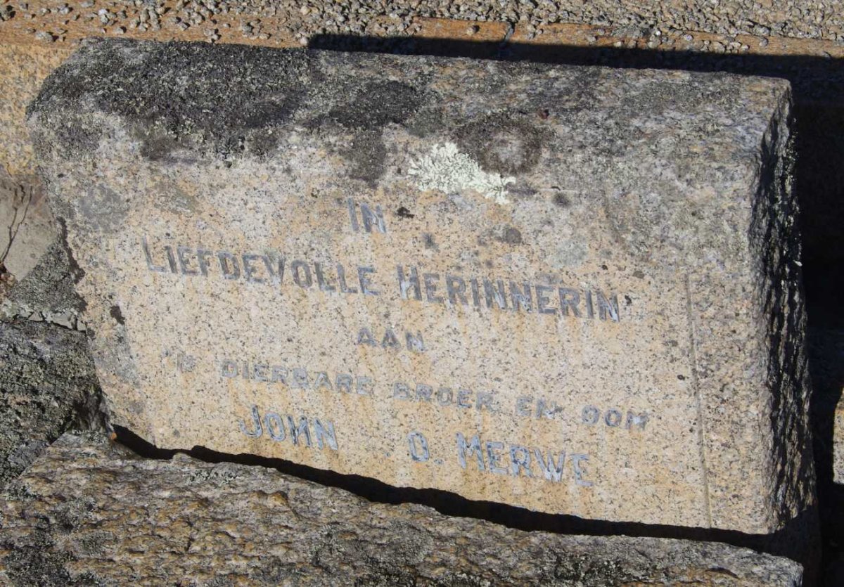 MERWE John, v.d.