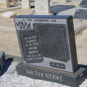 MERWE Willem Jakobus, van der 1913-1979