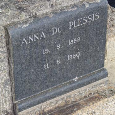 PLESSIS Anna, du 1889-1960