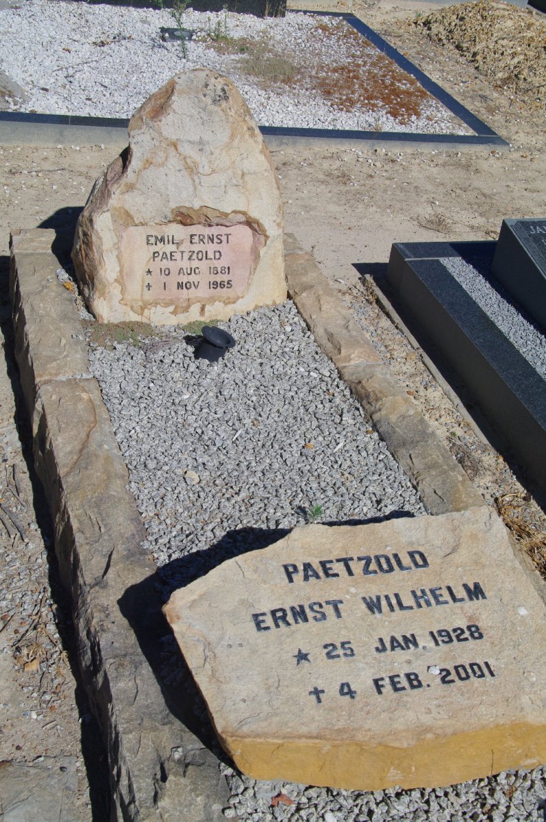 PAETZOLD Emil Ernst 1881-1965 :: PAETZOLD Ernst Wilhelm 1918-2001