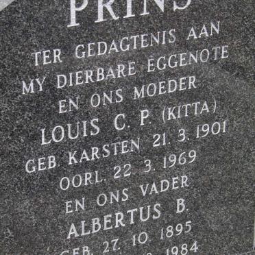 PRINS Albertus B. 1895-1984 &amp; Louis C.P. KARSTEN 1901-1969