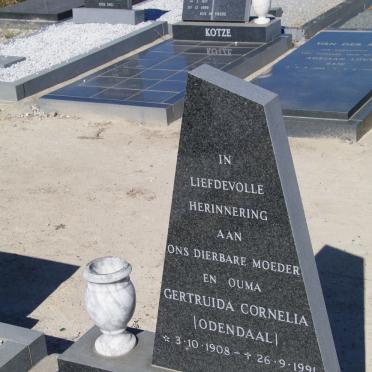 PEROLD Gertruida Connelia nee ODENDAAL 1908-1991