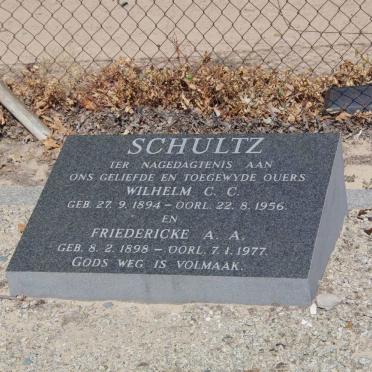 SCHULTZ Wilhelm C.C.1894-1956 &amp; Friedericke A.A.1898-1977