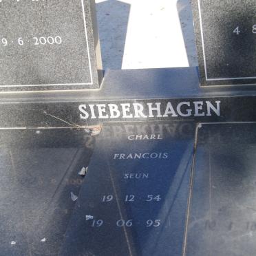SIEBERHAGEN Gerrit 1918-2000 &amp; Annatjie MANSON 1930-1989 :: SIEBERHAGEN Charl Francois 1954-1995