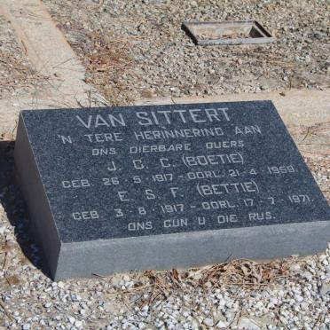 SITTERT J.G.C., van 1917-1959 &amp; E.S.F. 1917-1971
