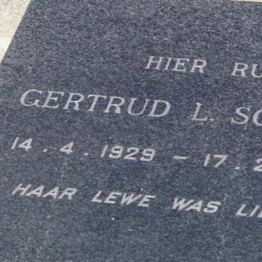 SCHULTZ Gertrud L. 1929-1968