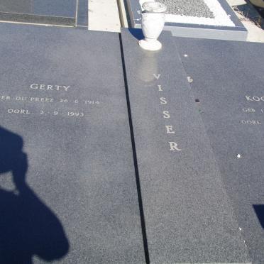 VISSER Koos 1911-1989 &amp; Gerty DU PREEZ 1914-1993