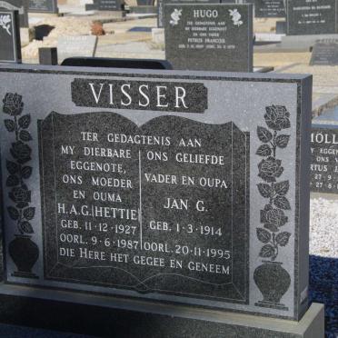VISSER Jan G. 1914-1995 &amp; H.A.G. 1927-1987