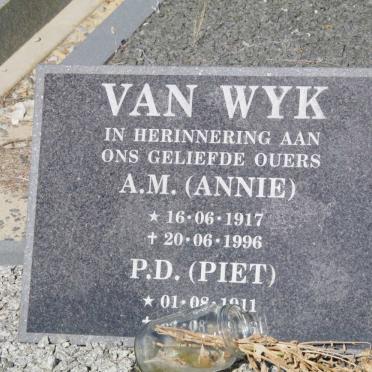 WYK P.D., van 1911-? &amp; A.M. 1917-1996