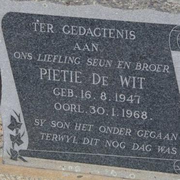 WIT Pietie, de 1947-1968