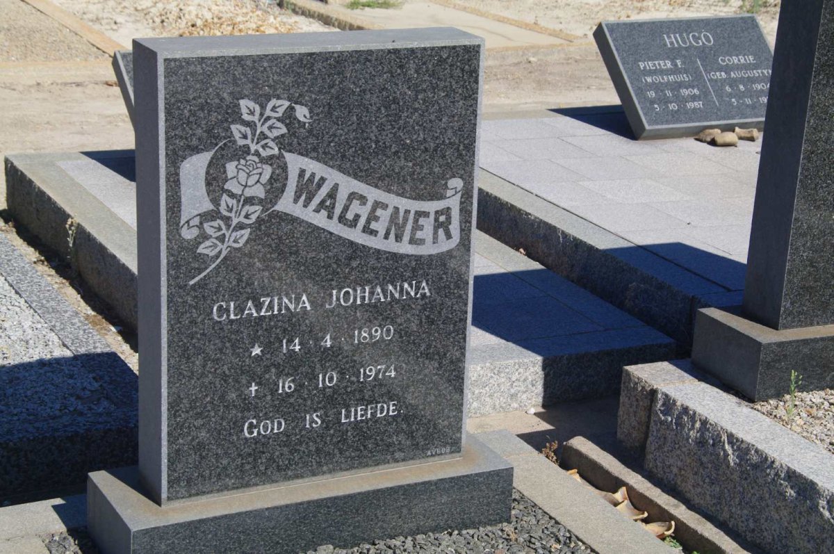 WAGENER Clazina Johanna 1890-1974