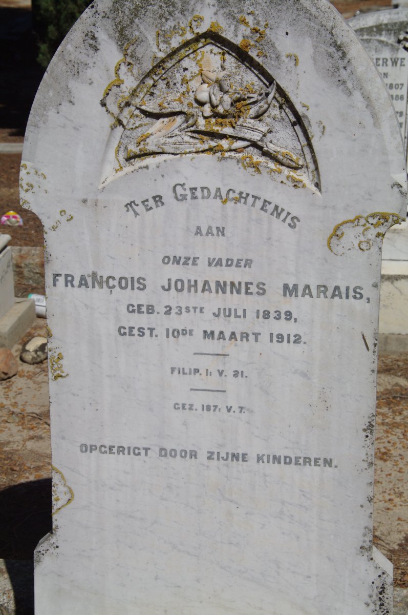 MARAIS Francois Johannes 1839-1912