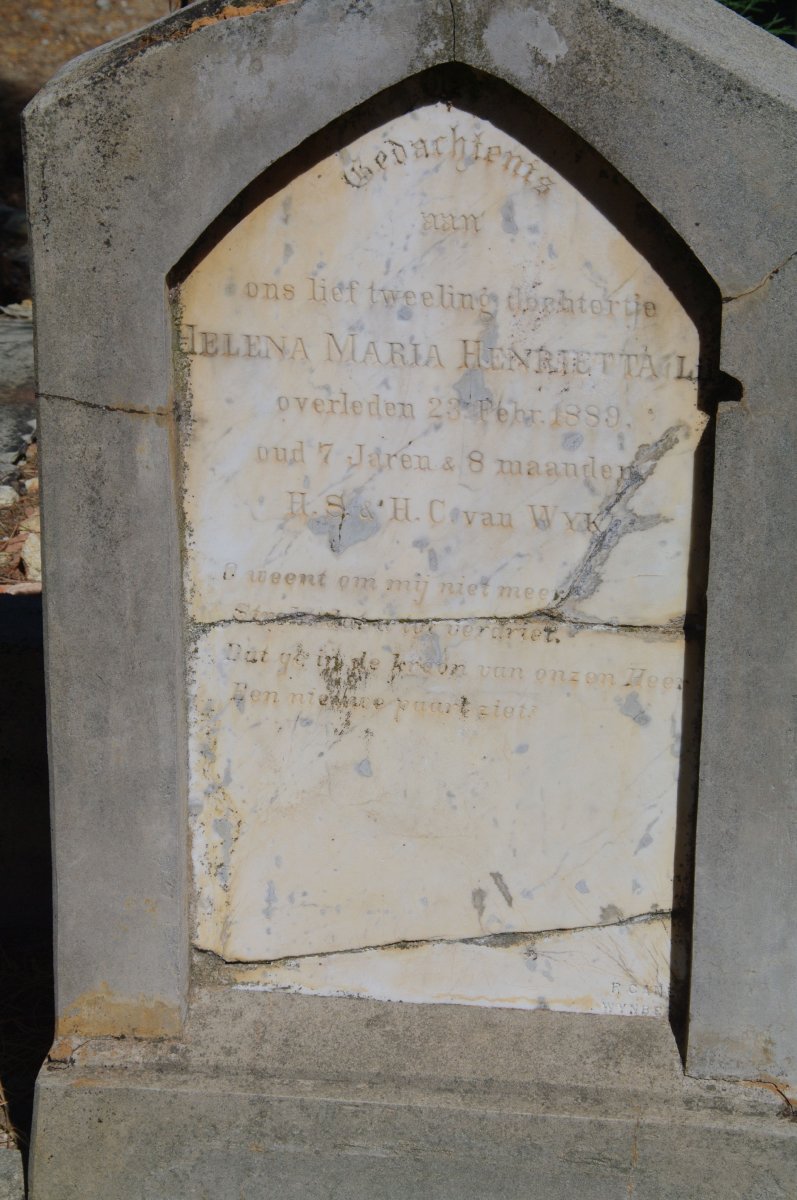 WYK Helena Maria Henrietta, van -1889
