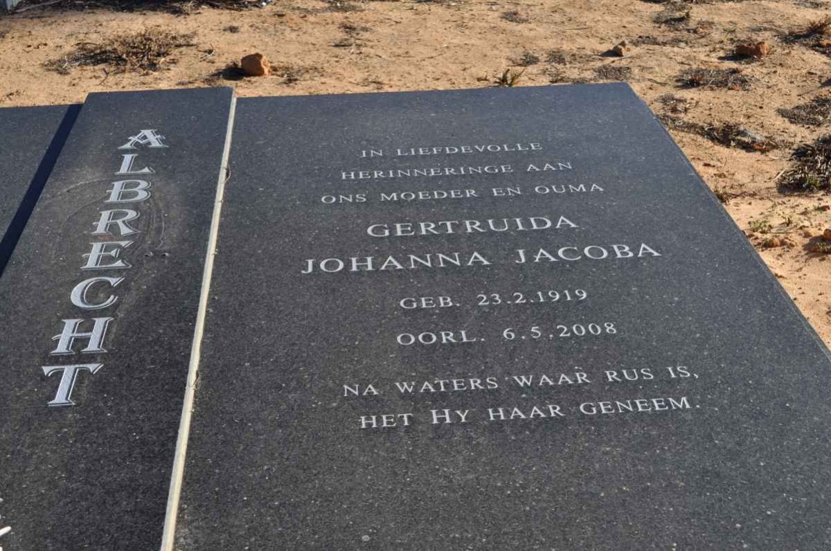 ALBRECHT Gertruida Johanna Jacoba 1919-2008