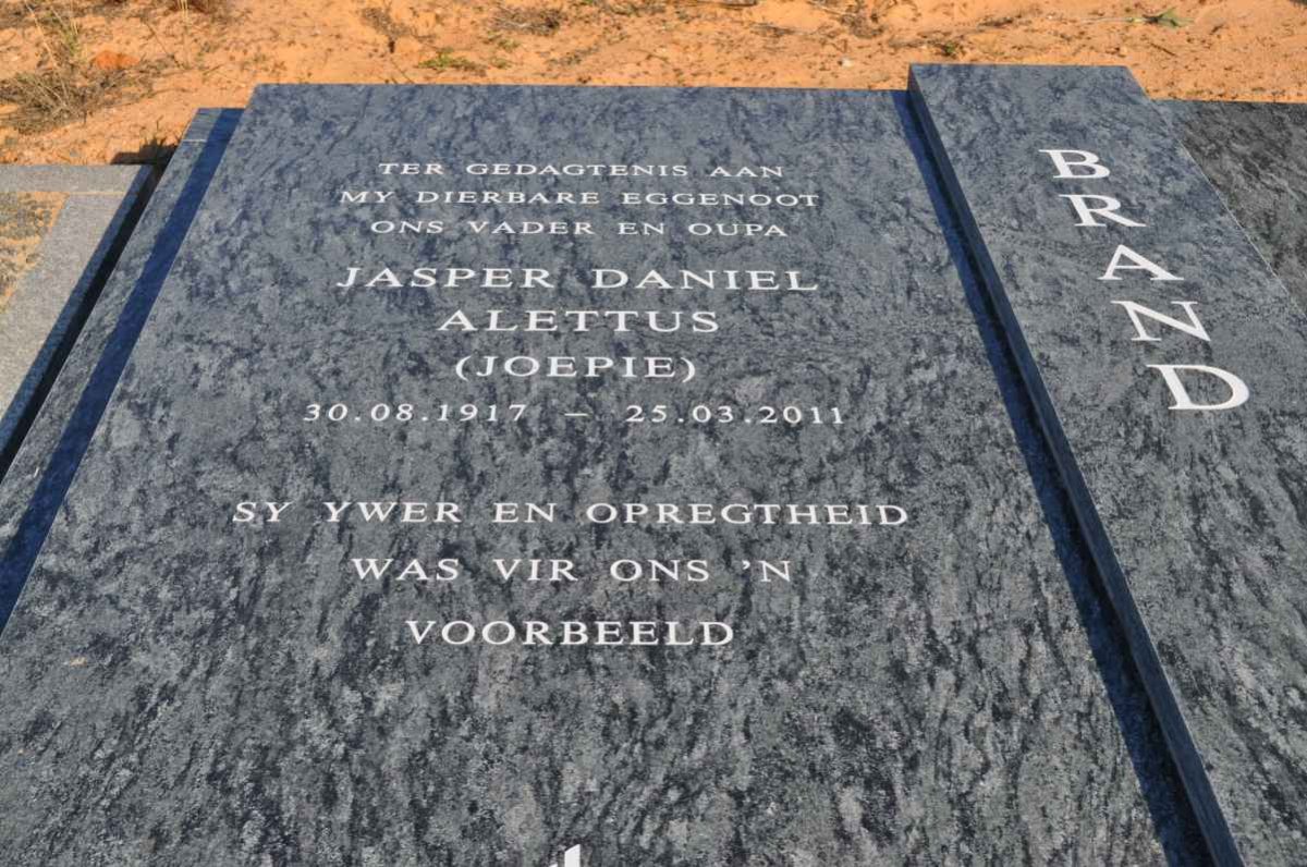BRAND Jasper Daniel Alettus 1917-2011