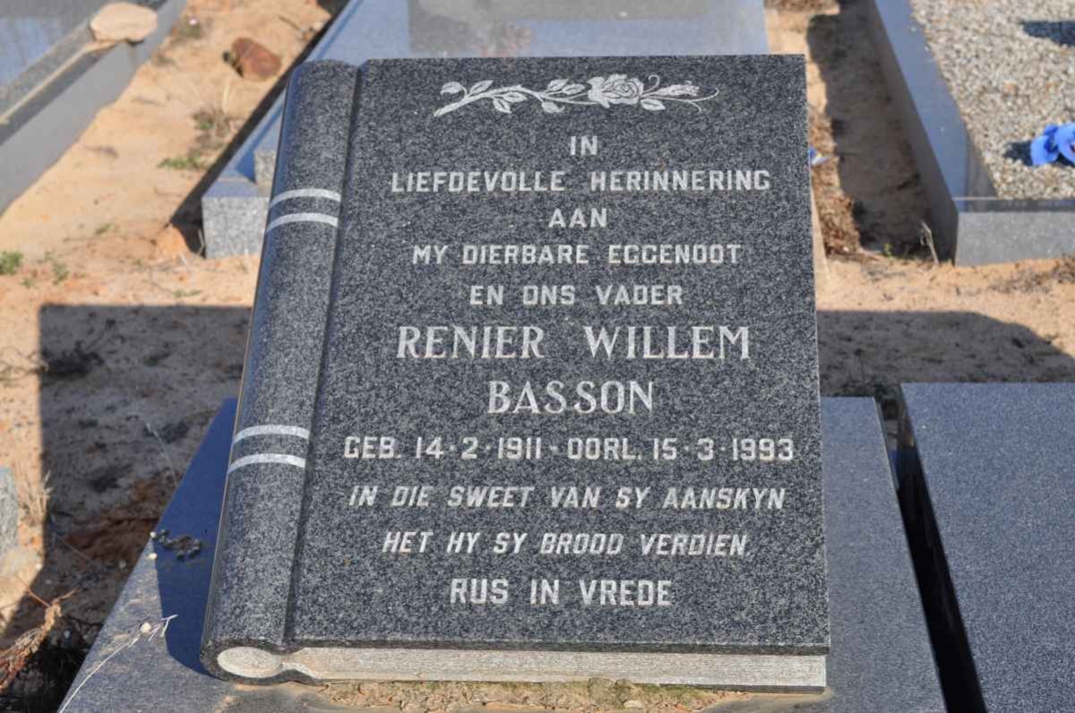 BASSON Renier Willem 1911-1993