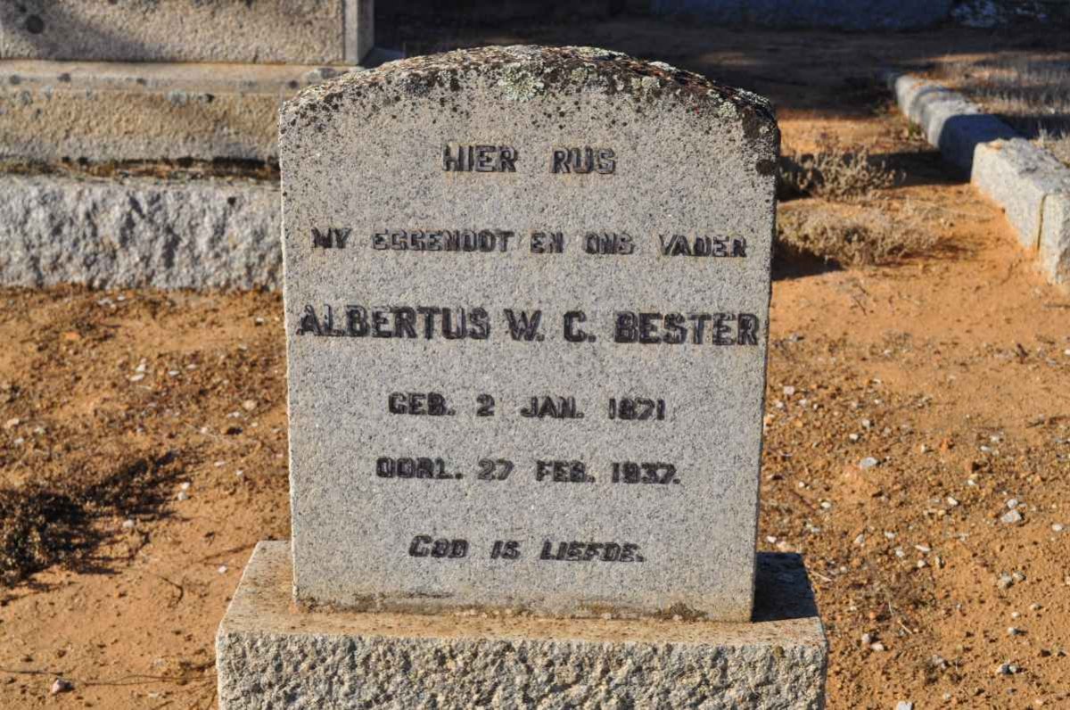 BESTER Albertus W.C. 1871-1937