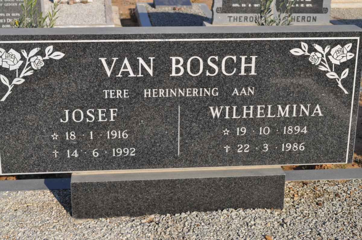 BOSCH Josef, van 1916-1992 &amp; Wilhelmina 1894-1986